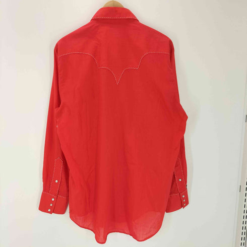 Rockmount Ranch Wear 60-70s L/S ステッチ ウエスタン シャツ 襟芯 vintage ビンテージ メンズ