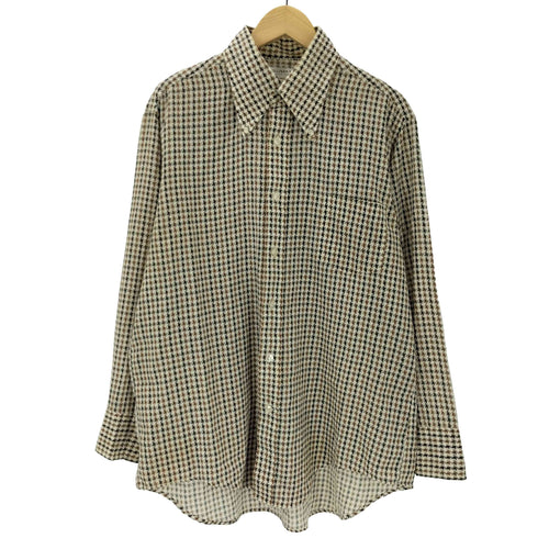 ENRO 70S SULLIVAN'S PERMANENT PRESS 千鳥格子 ハウンドトゥース L/S ボタンダウン ドレス シャツ メンズ 161/2-33