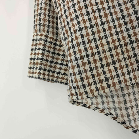 ENRO 70S SULLIVAN'S PERMANENT PRESS 千鳥格子 ハウンドトゥース L/S ボタンダウン ドレス シャツ メンズ 161/2-33
