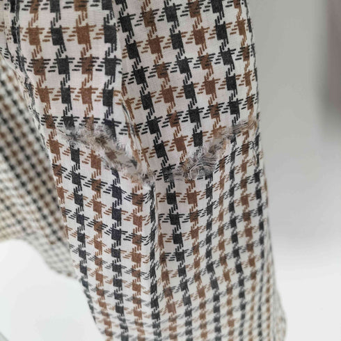ENRO 70S SULLIVAN'S PERMANENT PRESS 千鳥格子 ハウンドトゥース L/S ボタンダウン ドレス シャツ メンズ 161/2-33