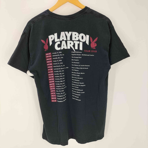 GILDAN ボディ 2枚タグ 2018 USラッパー ライブ ツアー NEON 蝶々 バタフライ 両面 プリント S/S Tシャツ HIPHOP ヒップホップ メンズ import:L