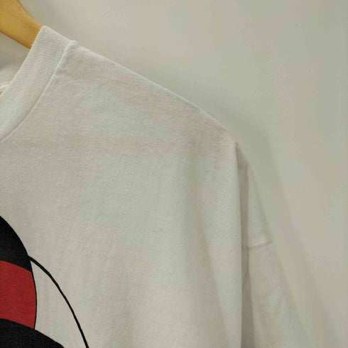 90S USA製 FACE IT ボディ ビーズ装飾 アーティスト カジノガール プリント S/S Tシャツ シングルステッチ メンズ