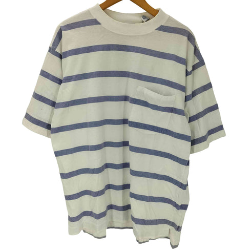 ギャップ Gap 90S OLD デカタグ S/S ポケット ボーダー Tシャツ ビックサイズ メンズ import:L