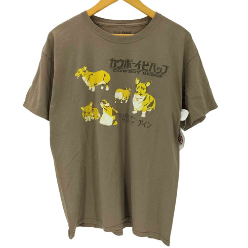 00S EIN アイン アニメ キャラクター 犬 ドック コーギー プリント S/S Tシャツ メンズ import:L