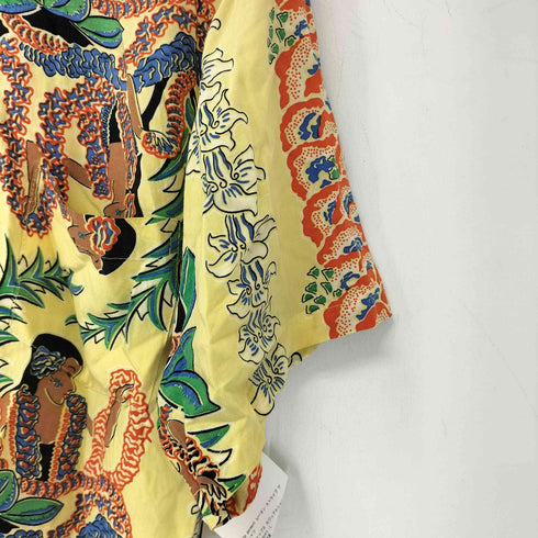 aloha garment レーヨン ストライプ アロハシャツ メンズ import:L