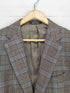 サヴィルロウ SAVILE ROW e.thomas カシミヤ混 チェック テーラードジャケット 総裏 メンズ AB6