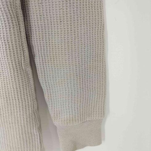 ZION ボディ 00-90S スカル ボーン 1980 プリント ワッフル サーマル L/S US ロック バンド Tシャツ ロンT カットソー メンズ import:M