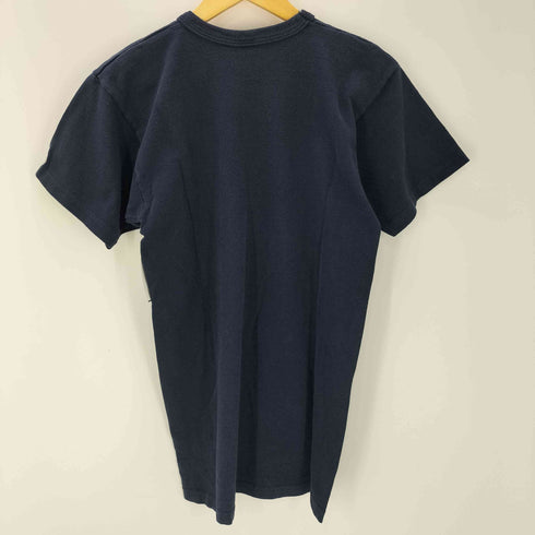 チャンピオン Champion 80S USA製 トリコタグ スクリプト ロゴ プリント S/S Tシャツ 袖目付き シングルステッチ メンズ import:L