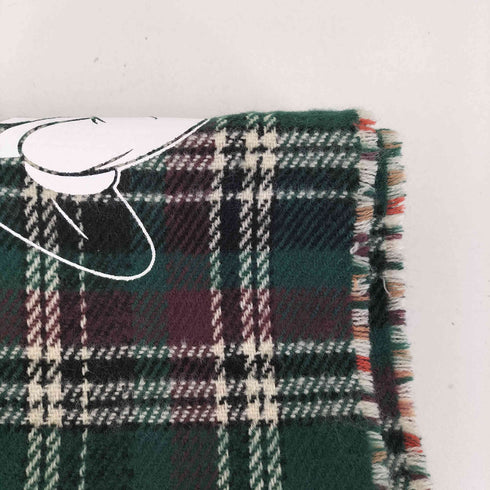 マウジー moussy キャラクターデザイン チェックマフラー レディース
