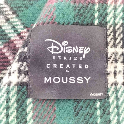 マウジー moussy キャラクターデザイン チェックマフラー レディース