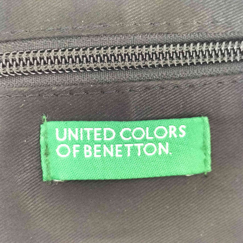 ユナイテッドカラーズオブベネトン UNITED COLORS OF BENETTON シボ革 レザー トートバッグ レディース