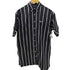 フレッドペリー FRED PERRY STRIPED BUTTON DOWN SHIRT DRESS レディース UK:10
