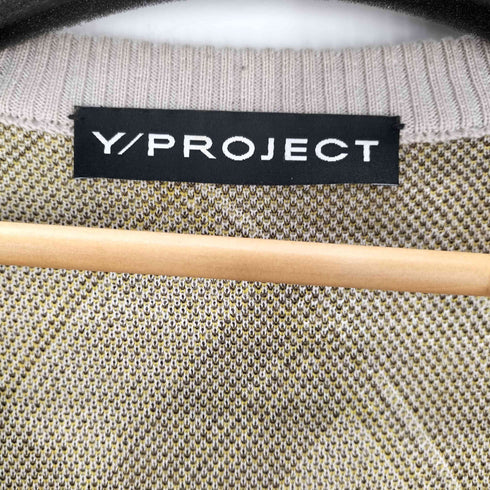 ワイプロジェクト Y/PROJECT MADE IN FRANCE フランス製 アーガイル メリノ アクリル ニット カーディガン レディース EUR:40