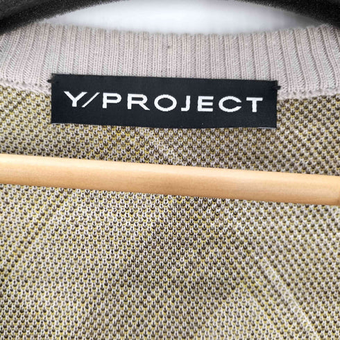 ワイプロジェクト Y/PROJECT MADE IN FRANCE フランス製 アーガイル メリノ アクリル ニット カーディガン レディース EUR:40