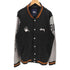 ステューシー Stussy ストックロゴ 袖プリント ナンバリング バイカラー スタジャン メンズ import:L