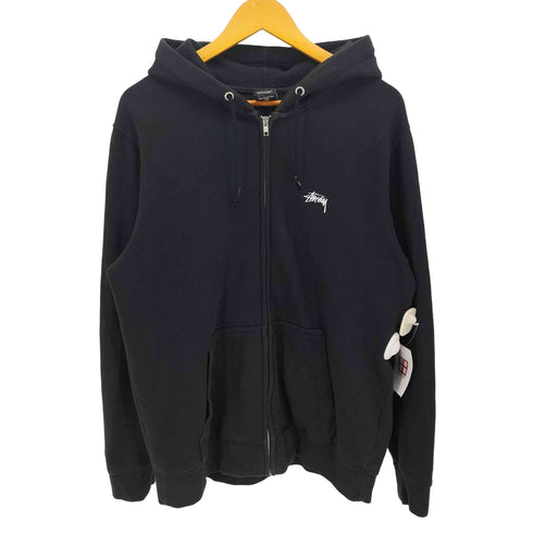 ステューシー Stussy INTERNATIONAL TRIBE 両面 ロゴ ジップアップ パーカー メンズ import:L