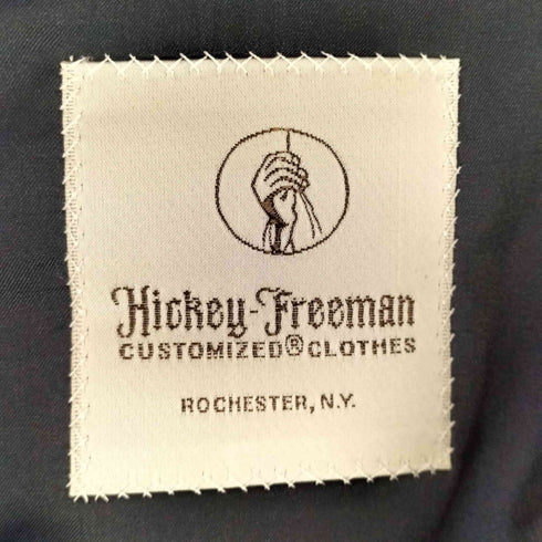 hickey freeman チェック 2Bシングルテーラードジャケット メンズ 98 AB6