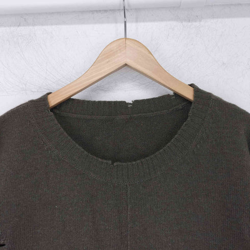 ドゥーズィエムクラス DEUXIEME CLASSE ダメージ加工 ウールニットセーター レディース FREE
