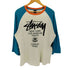 ステューシー Stussy WORLD TOUR BASEBALL T-SHIRTS ワールドツアー ラグランスリーブ ベースボール Tシャツ メンズ import:L