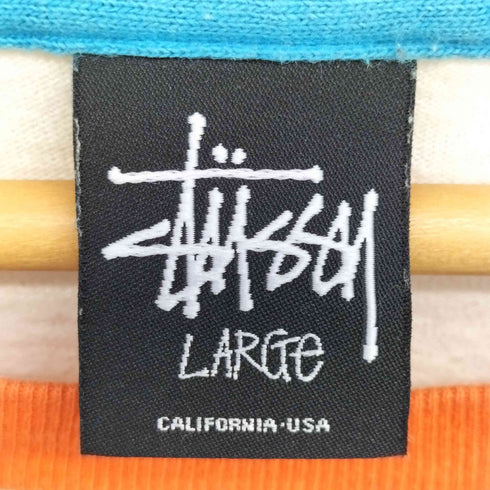 ステューシー Stussy WORLD TOUR BASEBALL T-SHIRTS ワールドツアー ラグランスリーブ ベースボール Tシャツ メンズ import:L