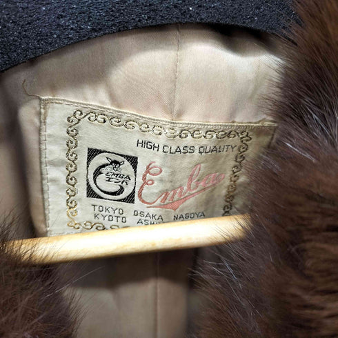 エンバ EMBA ウィーゼル ミンク 毛皮 ファーコート レディース