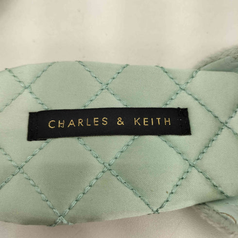 チャールズアンドキース CHARLES&KEITH ファーリー ポインテッド ポンポン スリッポン ミュール パンプス レディース 38