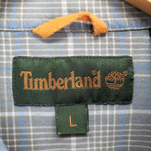 ティンバーランド Timberland ポケット刺繍 ボタンダウンチェックシャツ メンズ import:L