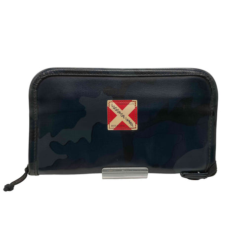 ラゲッジレーベル LUGGAGE LABEL 日本製 カモフラ柄 ラウンドジップ ロング ウォレット メンズ