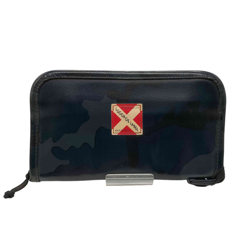 ラゲッジレーベル LUGGAGE LABEL 日本製 カモフラ柄 ラウンドジップ ロング ウォレット メンズ