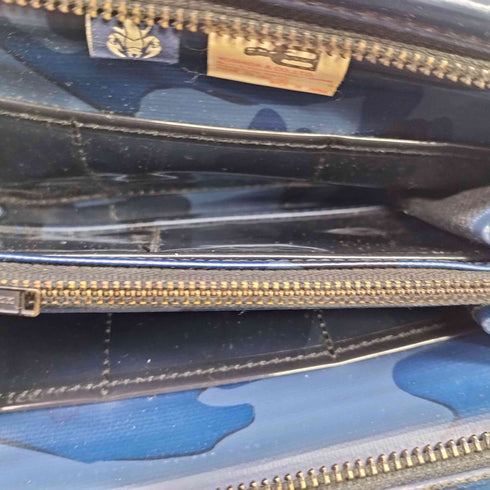 ラゲッジレーベル LUGGAGE LABEL 日本製 カモフラ柄 ラウンドジップ ロング ウォレット メンズ