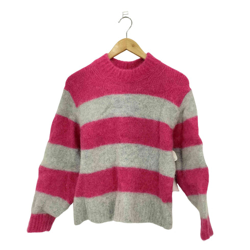 コス COS アルパカ混 ウール ボーダー クルーネック ニットセーター レディース XS