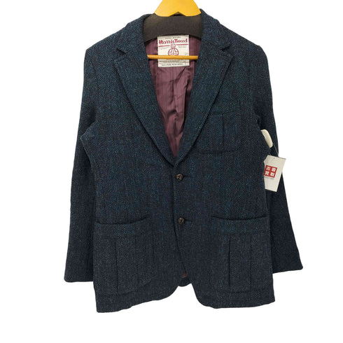ザダファーオブセントジョージ The DUFFER of ST.GEORGE ウール100 ツイード ヘリンボーン バスケットボタン 2B テーラードジャケット メンズ JPN:L