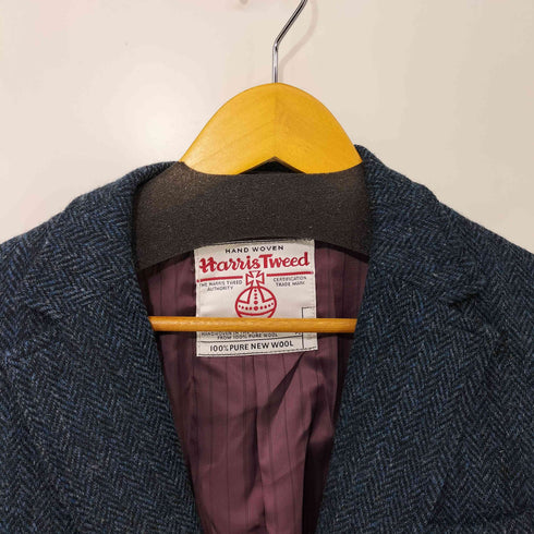ザダファーオブセントジョージ The DUFFER of ST.GEORGE ウール100 ツイード ヘリンボーン バスケットボタン 2B テーラードジャケット メンズ JPN:L