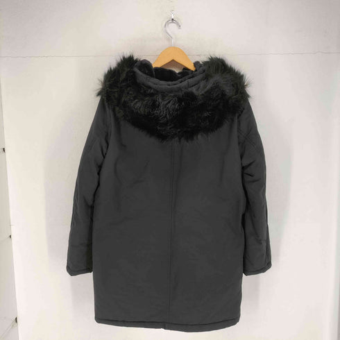 ザラ ZARA フードフェイクファー 中綿ジャケット レディース import:L