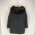 ザラ ZARA フードフェイクファー 中綿ジャケット レディース import:L