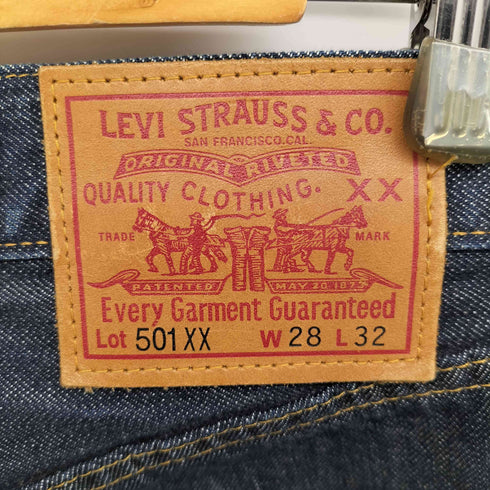 リーバイスヴィンテージクロージング Levis Vintage Clothing 1947年MODEL 復刻 501XX BIGE デニム ジーンズ 赤耳 隠しリベット メンズ W28L32