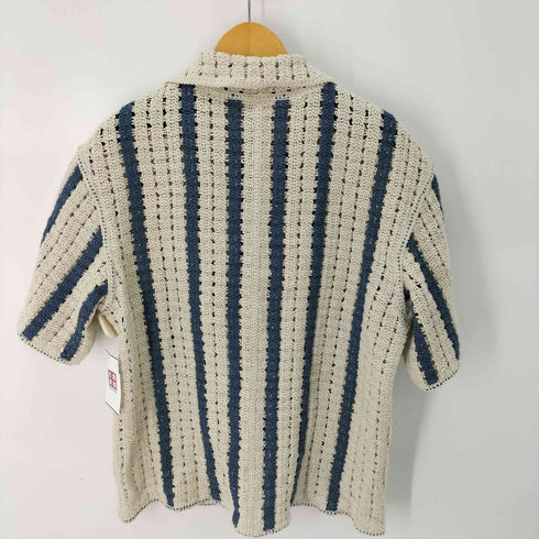 ザラ ZARA テクスチャー クロシェシャツ メンズ import:XL