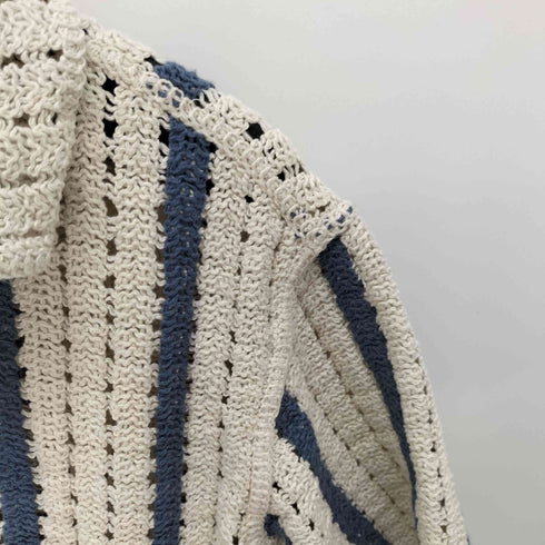 ザラ ZARA テクスチャー クロシェシャツ メンズ import:XL