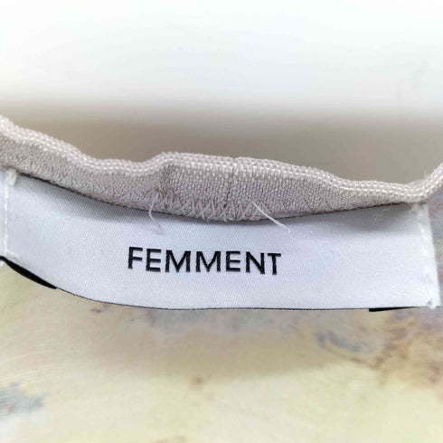 ファモン FEMMENT ハンドコラージュプリント スリットワンピース レディース JPN:3