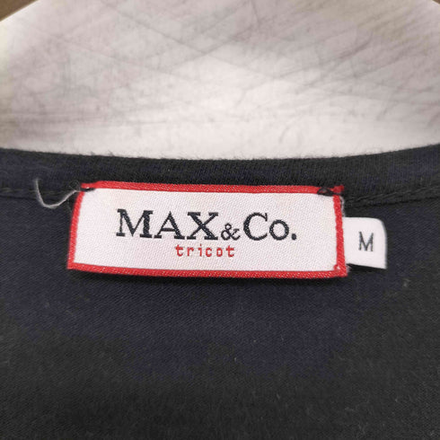 マックスアンドコー MAX&CO. ラインストーンロゴ クルーネックロンT レディース JPN:M