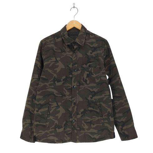 ナノユニバース NANO universe 西川ダウン カモフラ シャツジャケット メンズ JPN:M