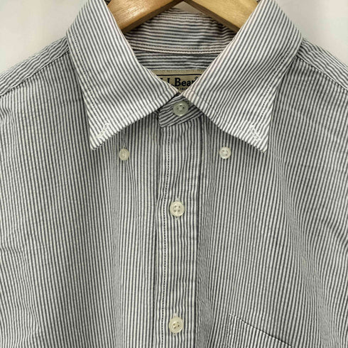 エルエルビーン L.L.Bean ボタンダウン ストライプ柄 半袖シャツ メンズ S
