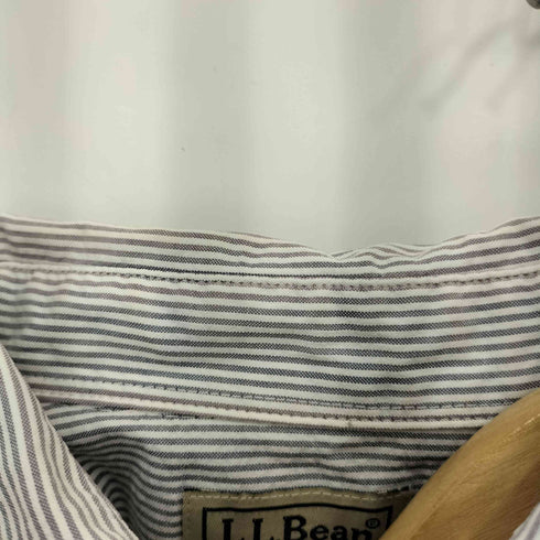 エルエルビーン L.L.Bean ボタンダウン ストライプ柄 半袖シャツ メンズ S
