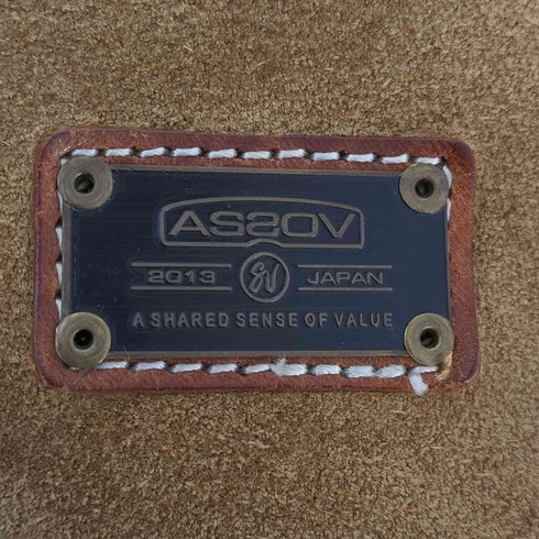 as2ov アタッチメント スエードレザー ポーチ レディース