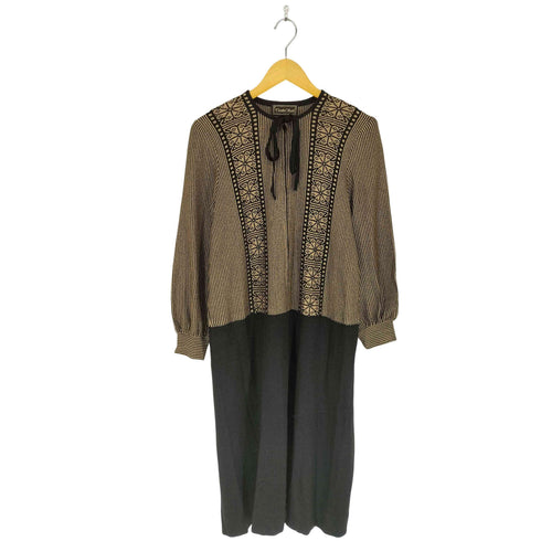 TOYOKO SAITO フロントジップラメニットワンピース domestic レディース