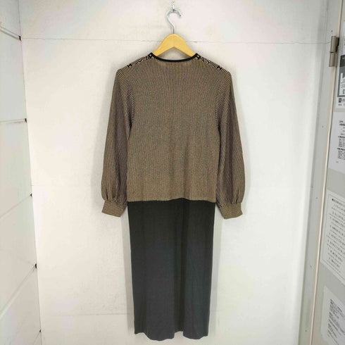 TOYOKO SAITO フロントジップラメニットワンピース domestic レディース