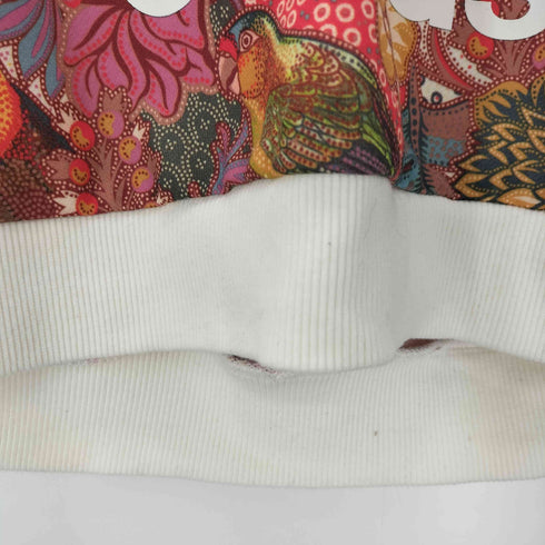 アディダスオリジナルス adidas Originals by The Farm Compan FUGIPRABALI CROP HOODIE トレフォイル ロゴ ファーム 花 トロピカル 総柄 クロップド パーカー フーディー レディース import:L