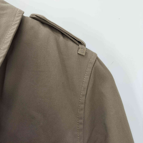 ニコアンド niko and... 裏地チェック ライナー 付き ガンフラップ トレンチ ロング コート レディース JPN:4