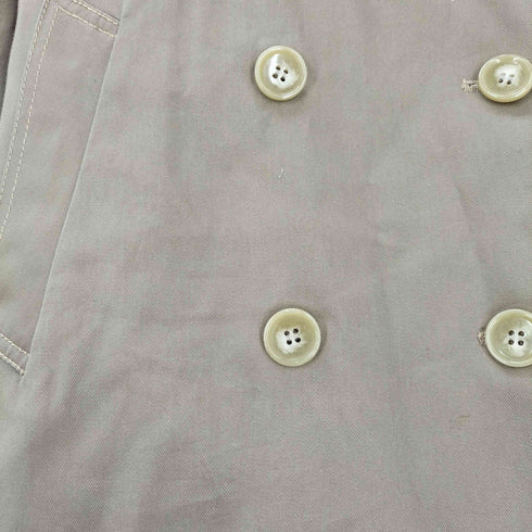 ニコアンド niko and... 裏地チェック ライナー 付き ガンフラップ トレンチ ロング コート レディース JPN:4