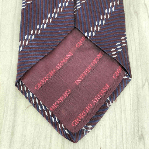 ジョルジオアルマーニ Giorgio Armani ストライプデザインネクタイ メンズ
